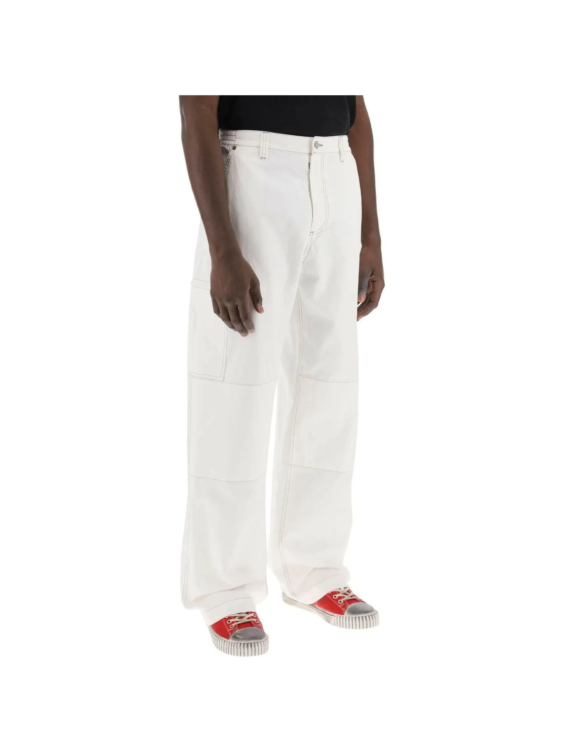 Wide-Leg Trousers - Canvas