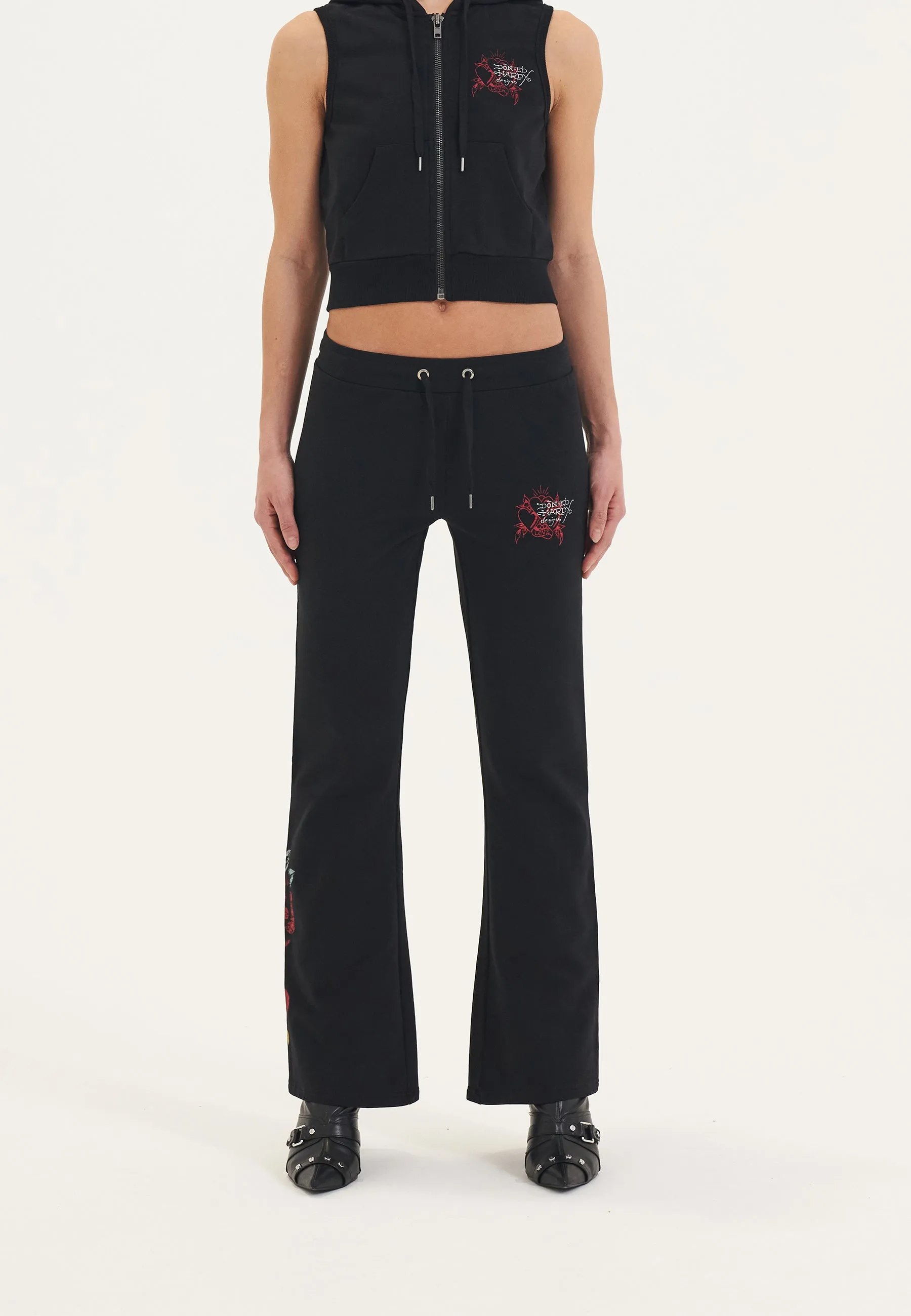 Womens Loving Eternal Flared Trousers - Black