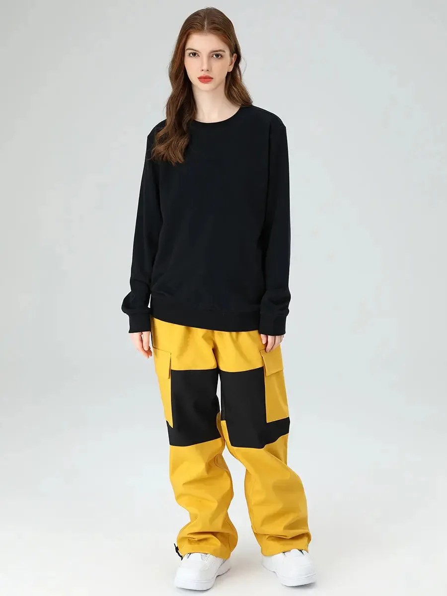 Women's Snowboard Pants Color Block Design