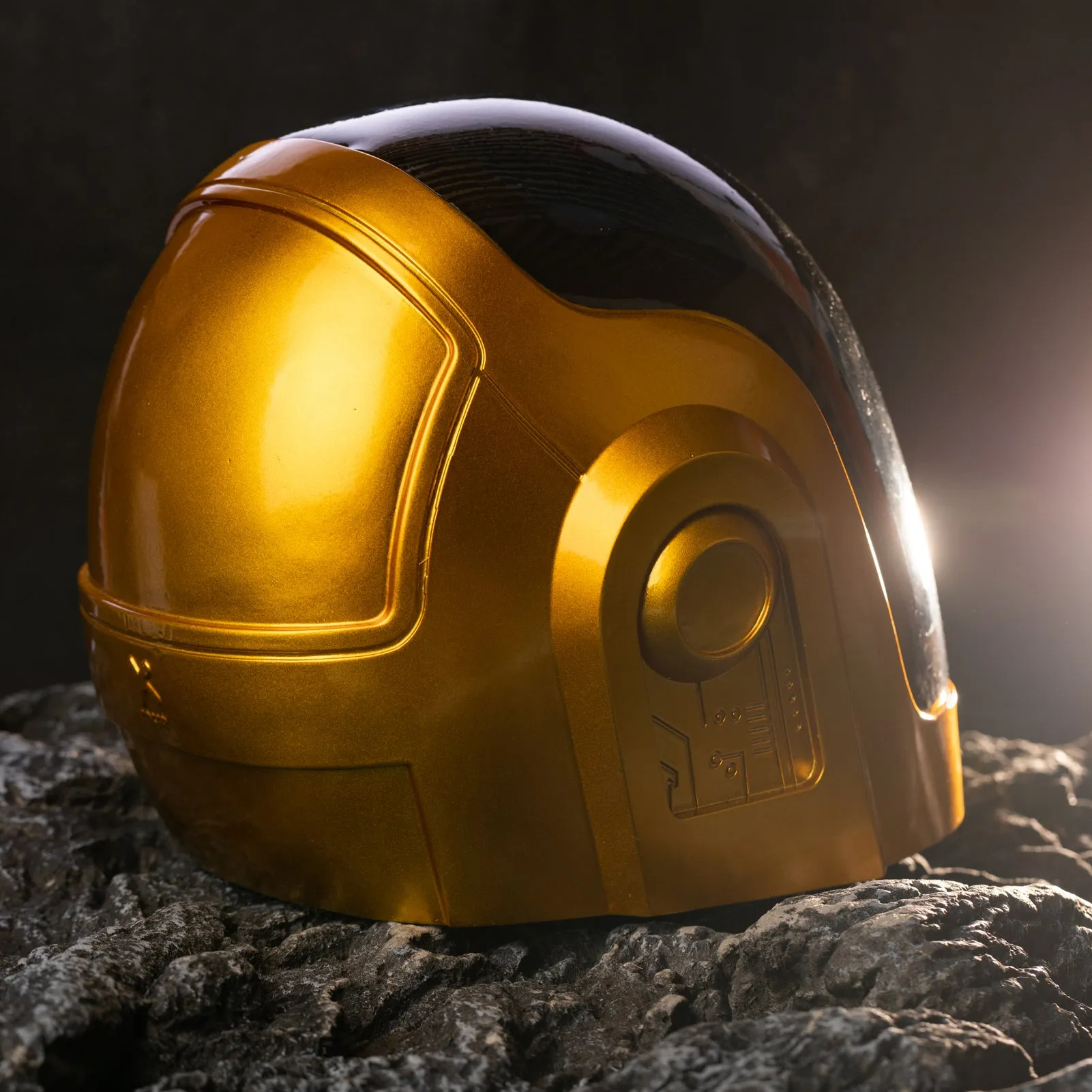 Xcoser Daft Punk Guy-Manuel Vollkopf helm 1:1 Cosplay Maske Harz Requisiten Goldenes Halloween